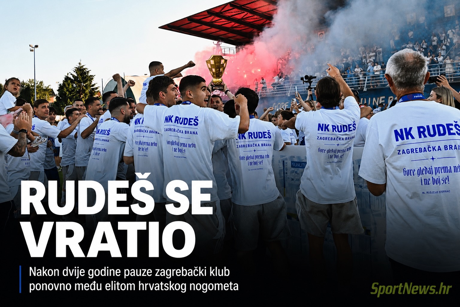 Rudeš je i službeno podigao pehar prvaka! Mnogobrojna publika i poznate ličnosti uveličale ionako veliko slavlje.