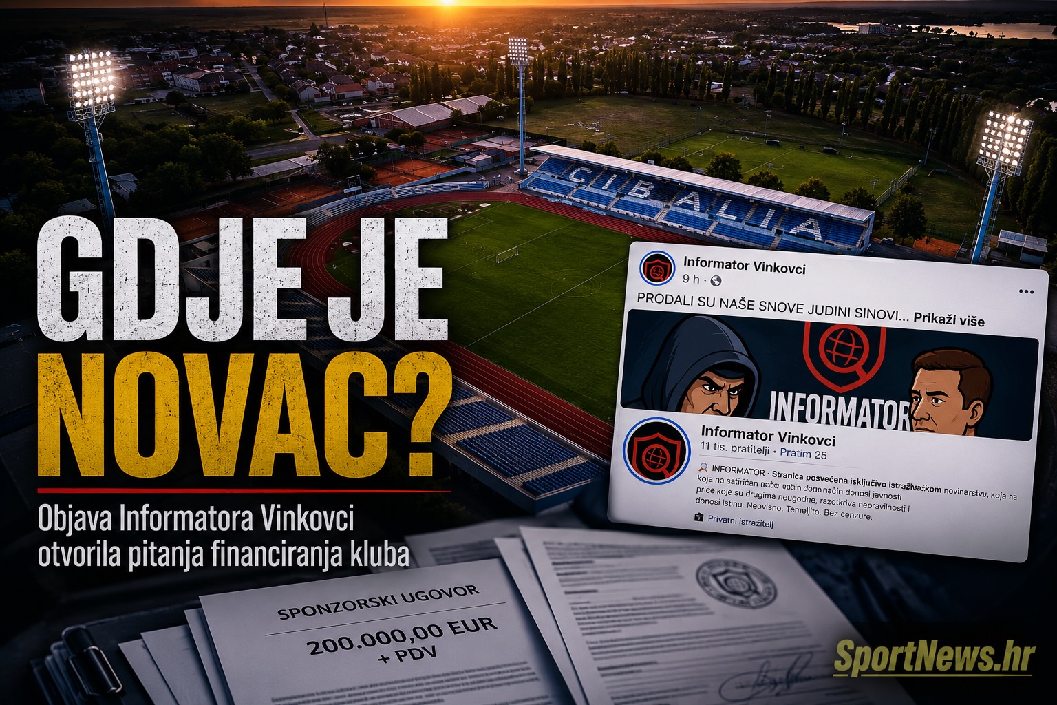 Cibaliji financijski kriteriji ponovno uskratili licencu, objava Informatora Vinkovci otvorila pitanje financiranja kluba