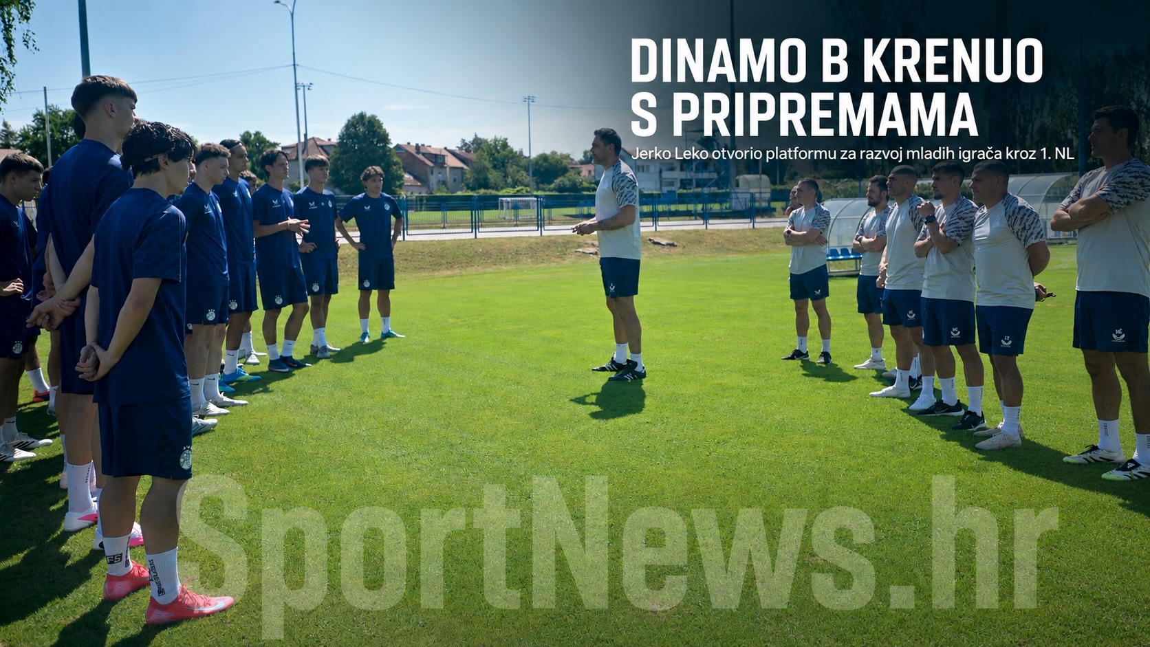 DINAMO B KRENUO S PRIPREMAMA. Leko: Što bolji plasman, to veća mogućnost da se igrači približe prvoj momčadi